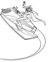 A coloring page of winx club